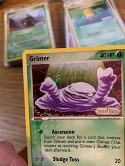 NEAR MINT! Grimer (54/92) Stamped Reverse Holo EX Legend Maker Pokemon Card! - Image 3