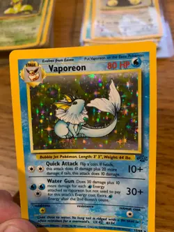 Vaporeon (12/64) Holo Jungle Set Pokemon Card! FAST & FREE P&P! - Image 5