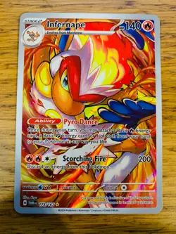 N-MINT! Infernape (173/167) Twilight Masquerade Illustration Rare Pokemon Card! - Image 1