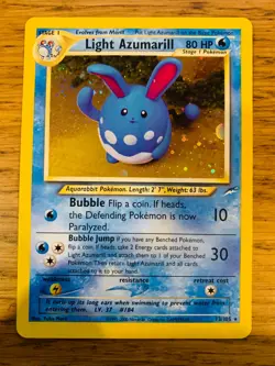 Light Azumarill (13/105) Holo Neo Destiny Set Pokemon Card! FREE P&P! - Image 1