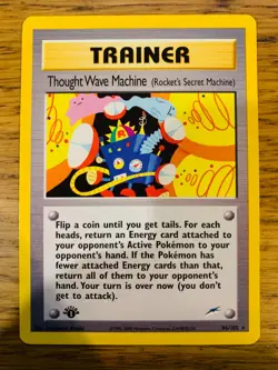 1st Edition Thought Wave Machine (96/105) Rare Neo Destiny Set Pokemon Card! - Image 2