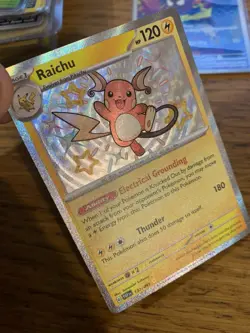 NM! Raichu (132/091) Paldean Fates Baby Shiny Rare Pokemon Card! FREE P&P! - Image 3