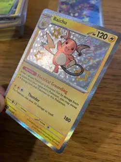 NM! Raichu (132/091) Paldean Fates Baby Shiny Rare Pokemon Card! FREE P&P! - Image 4