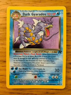 Dark Gyarados (8/82) Holo Team Rocket Pokemon Card! FAST & FREE P&P! - Image 1