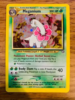 Meganium (10/111) Holo Neo Genesis Set Pokemon Card! FAST & FREE P&P! - Image 1