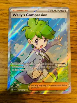 NM! Wally's Compassion (176/132) Mega Evolutions Full Art Pokemon Card! - Image 1