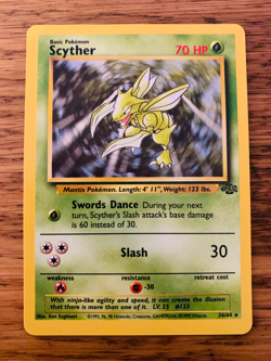 Scyther (26/64) Non Holo Jungle Set Rare Pokemon Card! FAST & FREE P&P! - Image 1
