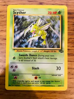 Scyther (26/64) Non Holo Jungle Set Rare Pokemon Card! FAST & FREE P&P! - Image 2