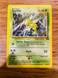 Scyther (26/64) Non Holo Jungle Set Rare Pokemon Card! FAST & FREE P&P! - Image 4