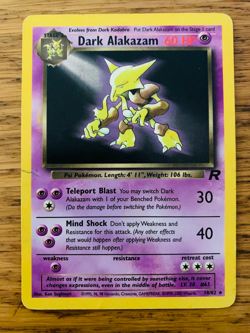 Dark Alakazam (18/82) Non Holo Team Rocket Set Rare Pokemon Card! FREE P&P! - Image 1