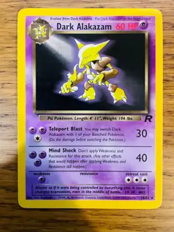 Dark Alakazam (18/82) Non Holo Team Rocket Set Rare Pokemon Card! FREE P&P! - Image 2