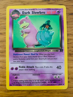 Dark Slowbro (29/82) Non Holo Team Rocket Set Rare Pokemon Card! FREE P&P! - Image 1