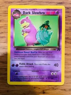 Dark Slowbro (29/82) Non Holo Team Rocket Set Rare Pokemon Card! FREE P&P! - Image 2