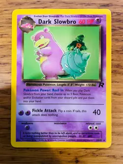 Dark Slowbro (29/82) Non Holo Team Rocket Set Rare Pokemon Card! FREE P&P! - Image 4