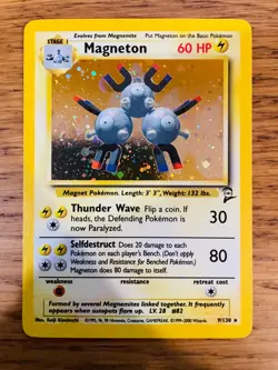 Magneton (9/130) Holo Base Set 2 Pokemon Card! FAST & FREE P&P! - Image 2