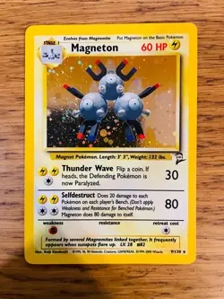 Magneton (9/130) Holo Base Set 2 Pokemon Card! FAST & FREE P&P! - Image 4