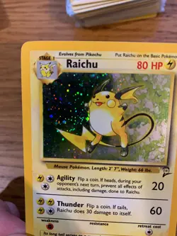 Raichu (16/130) Holo Base Set 2 Pokemon Card! FAST & FREE P&P! - Image 4