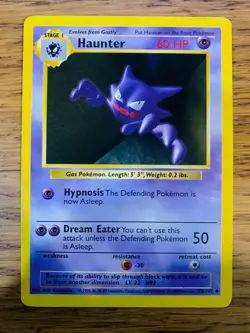 NM! Shadowless Haunter (29/102) Base Set Rare Pokemon Card! FAST P&P! - Image 1