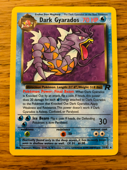 Dark Gyarados (25/82) Non Holo Team Rocket Set Rare Pokemon Card! FREE P&P! - Image 1