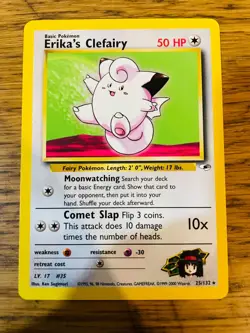 Erika's Clefairy (25/132) Rare Gym Heroes Set Pokemon Card! FAST & FREE P&P! - Image 4