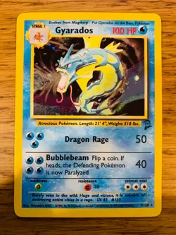 Gyarados (7/130) Holo Base Set 2 Pokemon Card! FAST & FREE P&P! - Image 1