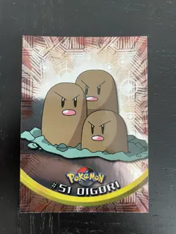 1999 Topps Chrome T.V. Digdri Foil deutsch #51 Pokemon - Image 1