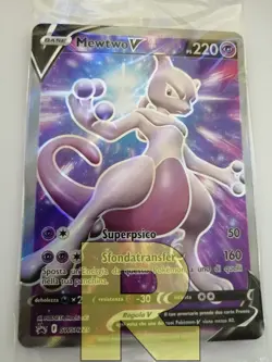 Mewtwo V Pokemon GO SWSH229 Promo Full Art Italian SEALED - Image 1
