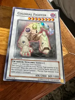 Colossal Fighter 5DS1-EN043 1st Edition Super Rare PL + BONUS - Image 1