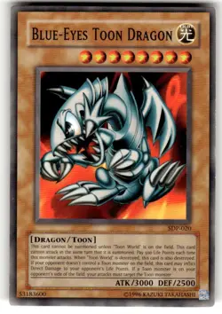 Blue-Eyes Toon Dragon SDP-020 Starter Deck: Pegasus Unlimited Yugioh - Image 1