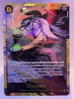 Crocodile OP14-120 SEC - THE AZURE SEA'S SEVEN English - Secret Rare - Image 1