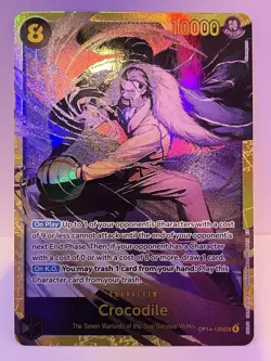 Crocodile OP14-120 SEC - THE AZURE SEA'S SEVEN English - Secret Rare - Image 2