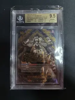 2025 One Piece Legacy of the Master Marshall D. Teach Gold Foil Special BGS 9.5 - Image 3