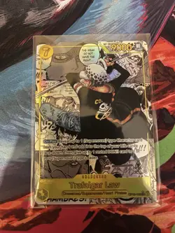 Bandai Namco One Piece TCG English OP10 Trafalgar Law Manga Rare OP10-119 - Image 1