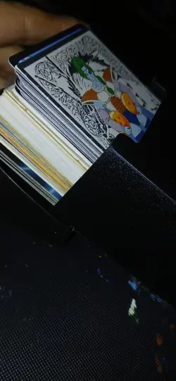 Deck Box With Mixed Vintage Trading Cards While Box Included Dbz Anime Sports - Image 1