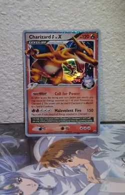 Charizard G LV.X DP45 Diamond & Pearl Black Star Promo Holo Pokemon Card - LP - Image 1