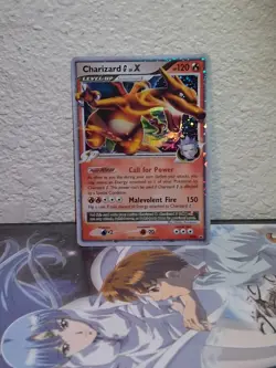 Charizard G LV.X DP45 Diamond & Pearl Black Star Promo Holo Pokemon Card - LP - Image 2