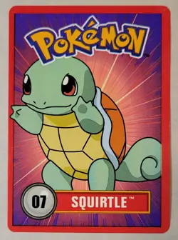 1998 Nintendo Pokemon Promo Edition Squirtle #07 Pokemon Trading Card TCG LP - Image 1