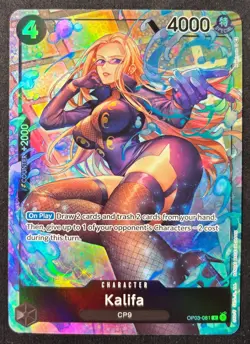 Kalifa OP03-081 Parallel (Rare) Pillars of Strength ONE PIECE Card Game. - Image 1