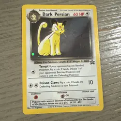 Pokemon TCG Dark Persian Wizards Black Star Promo Card 17/108 Holo NM! - Image 1