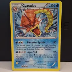 2016 Gyarados XY109 Black Star Promo Pokemon Card Cosmo Holo Rare Shiny - Image 1