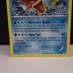 2016 Gyarados XY109 Black Star Promo Pokemon Card Cosmo Holo Rare Shiny - Image 3