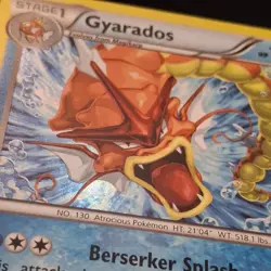 2016 Gyarados XY109 Black Star Promo Pokemon Card Cosmo Holo Rare Shiny - Image 4