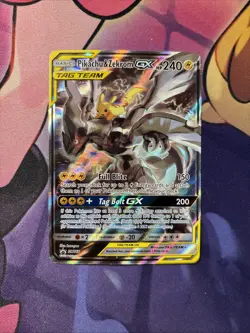 Pikachu & Zekrom GX - SM168 - Pokemon Sun & Moon Promo Ultra Rare Card MP - Image 1