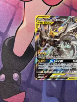 Pikachu & Zekrom GX - SM168 - Pokemon Sun & Moon Promo Ultra Rare Card MP - Image 2