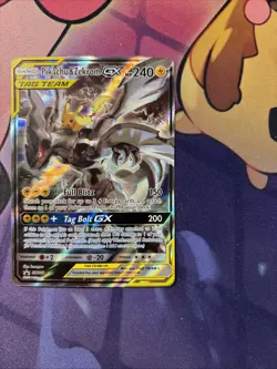 Pikachu & Zekrom GX - SM168 - Pokemon Sun & Moon Promo Ultra Rare Card MP - Image 3