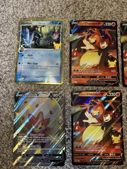 Pokemon Jumbo 15 Card lot, Lance'a Charizard, Bolting V, Dark Sylveon V - Image 2