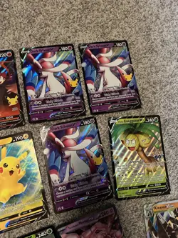 Pokemon Jumbo 15 Card lot, Lance'a Charizard, Bolting V, Dark Sylveon V - Image 3