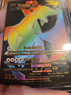 Salamence Vmax Rainbow Black Foil Fan Art Vinyl Collector Pokemon Card 194/189 - Image 5
