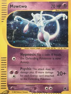 Mewtwo 020/165 Pokemon Card TCG Expedition Base Set Holo - Image 2