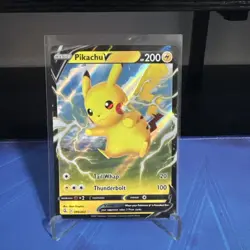 Pokemon TCG Pikachu V Illustration Card 086/264 Rare Fusion Strike - Image 1